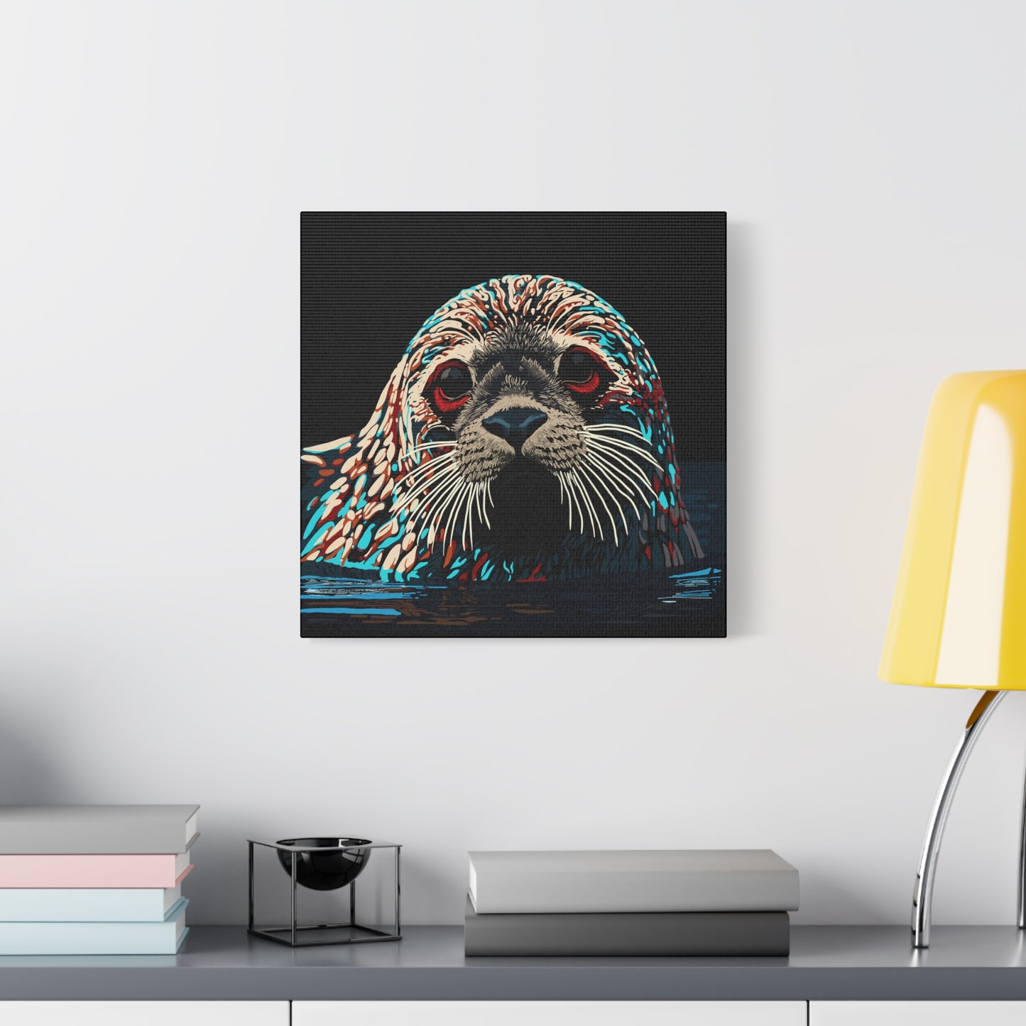 Harbor Seal Icon Canvas