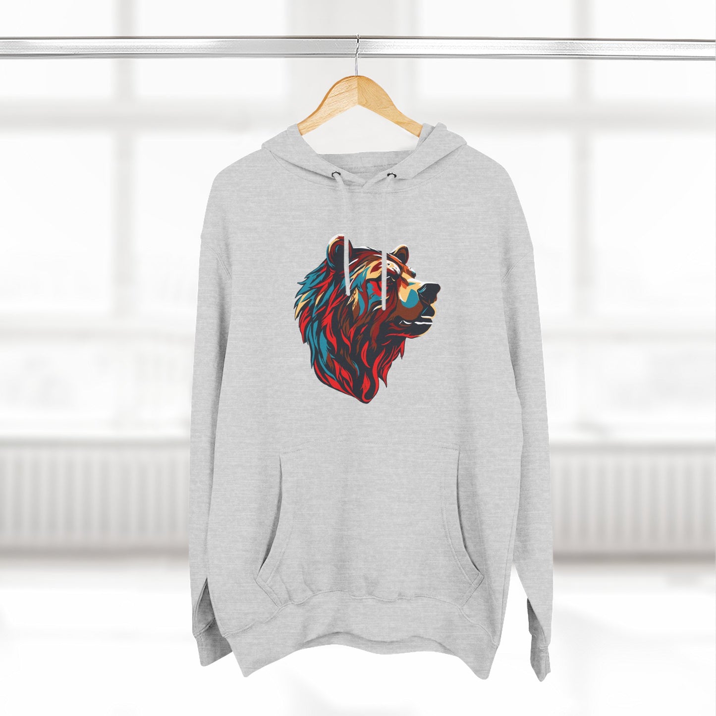 Grizzly Bear Icon - Fleece Hoodie
