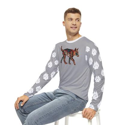 Tan Wolf Pup Long-Sleeve