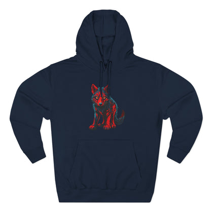 Wolf Pup Icon - Fleece Hoodie