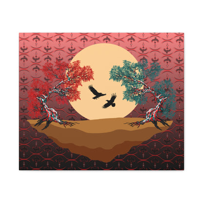 Raven Treescape Canvas