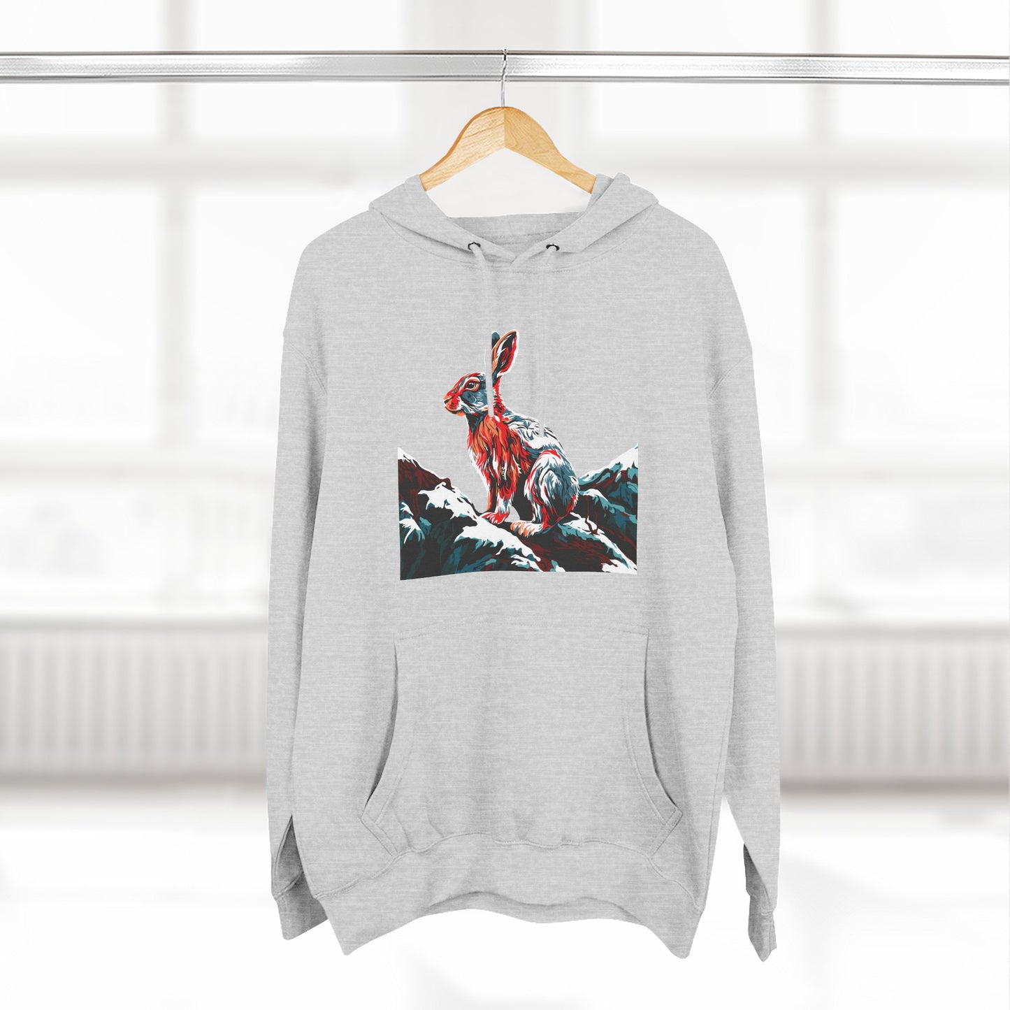 Snowshoe Hare Icon - Fleece Hoodie
