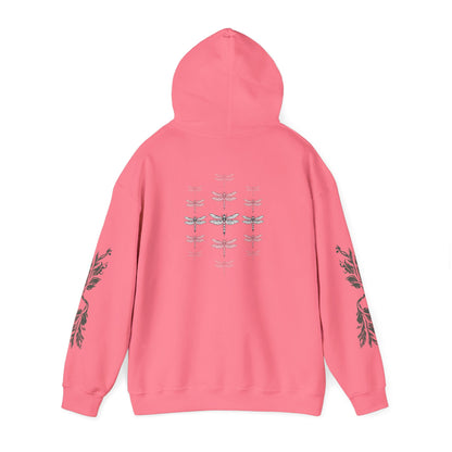 Hand-drawn 'Dauntless' word art hoodie inspired by Alaska Native design traditions — shown in an alternate colorway