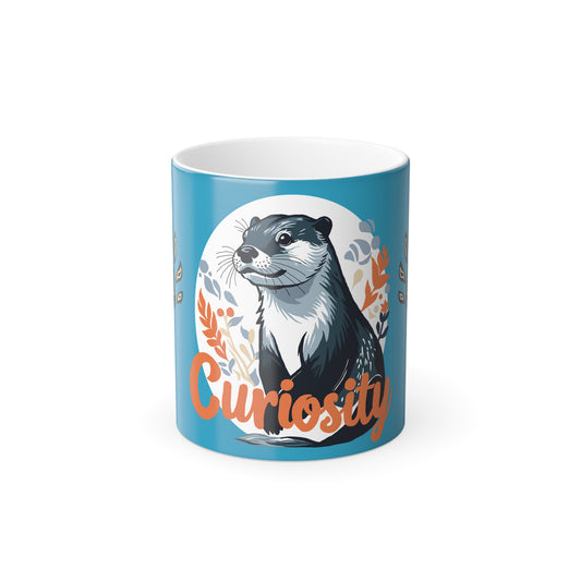 Hand-drawn curiosity - color morphing mug — original wildlife art by Kayanna Healy at Neo Native