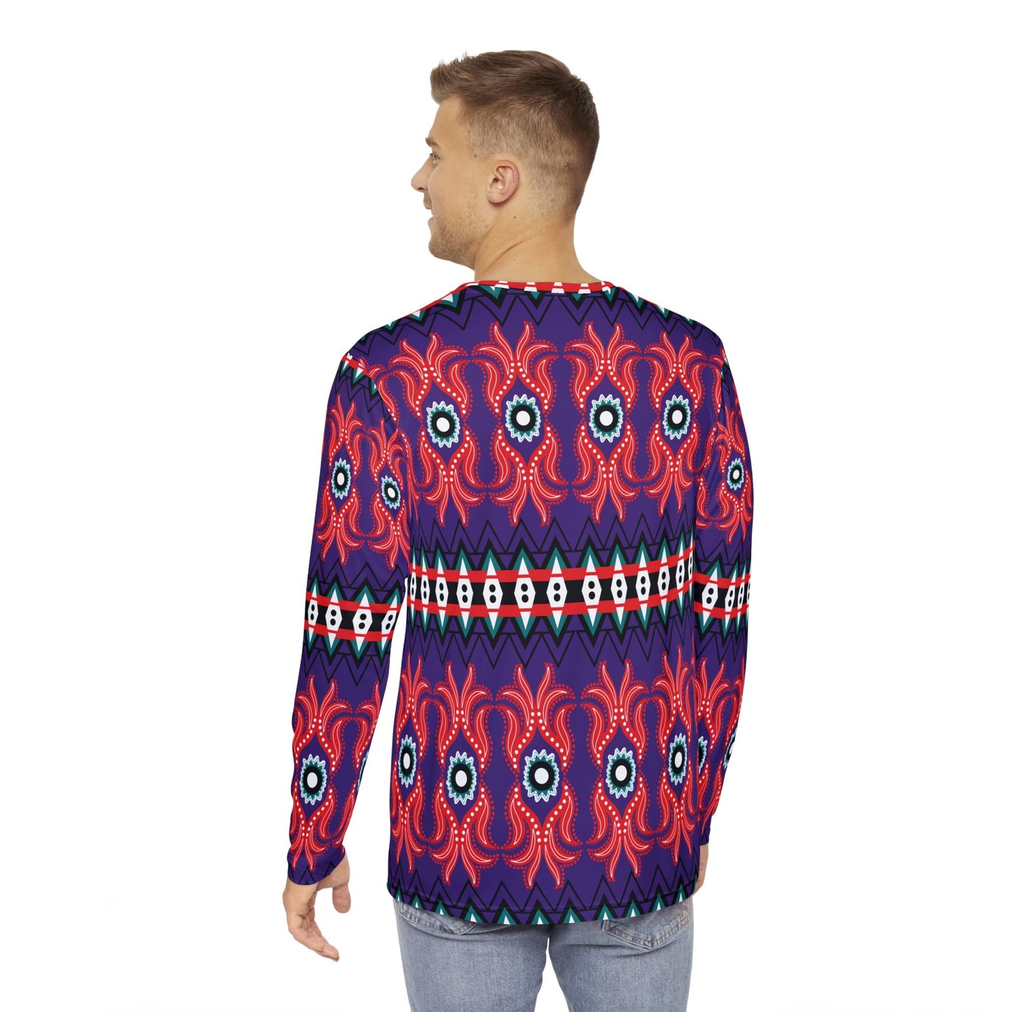 Fiery Pattern Long-Sleeve