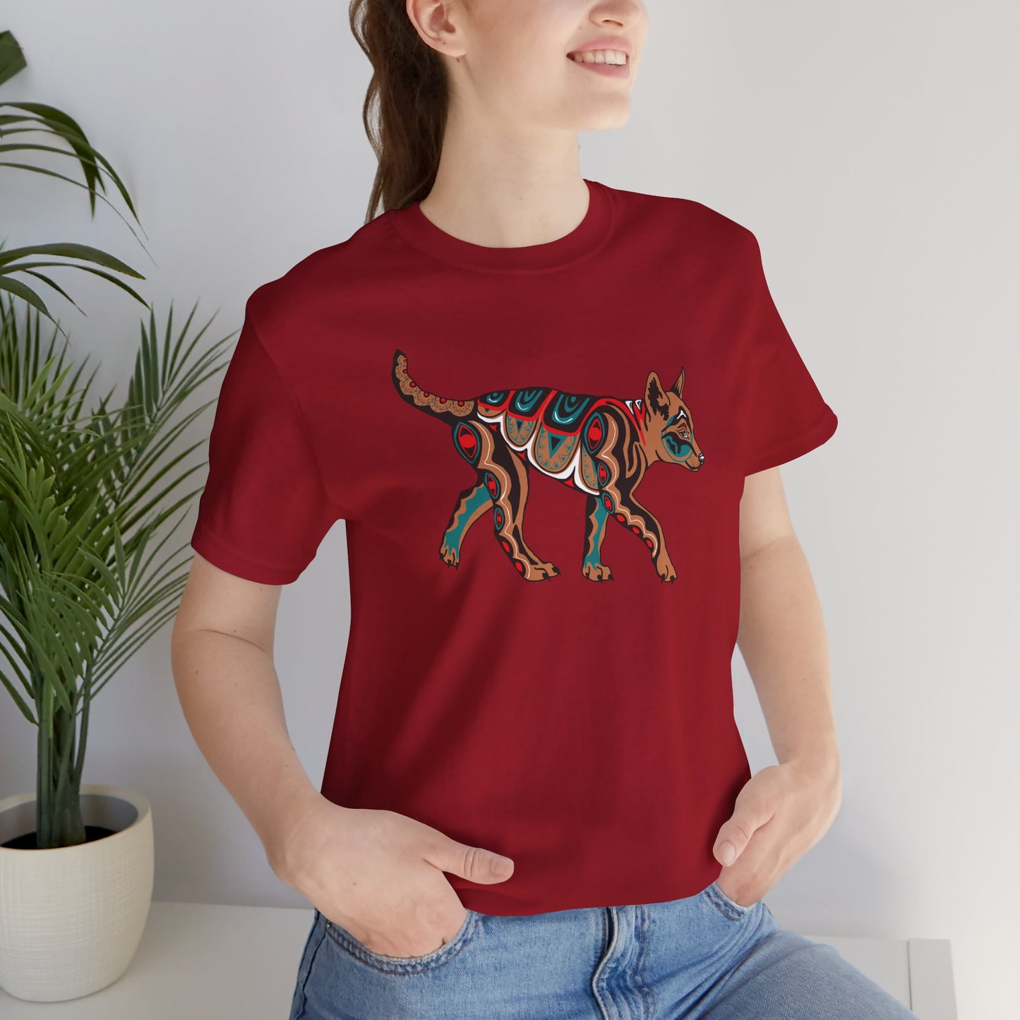 Tan Wolf Pup T-Shirt