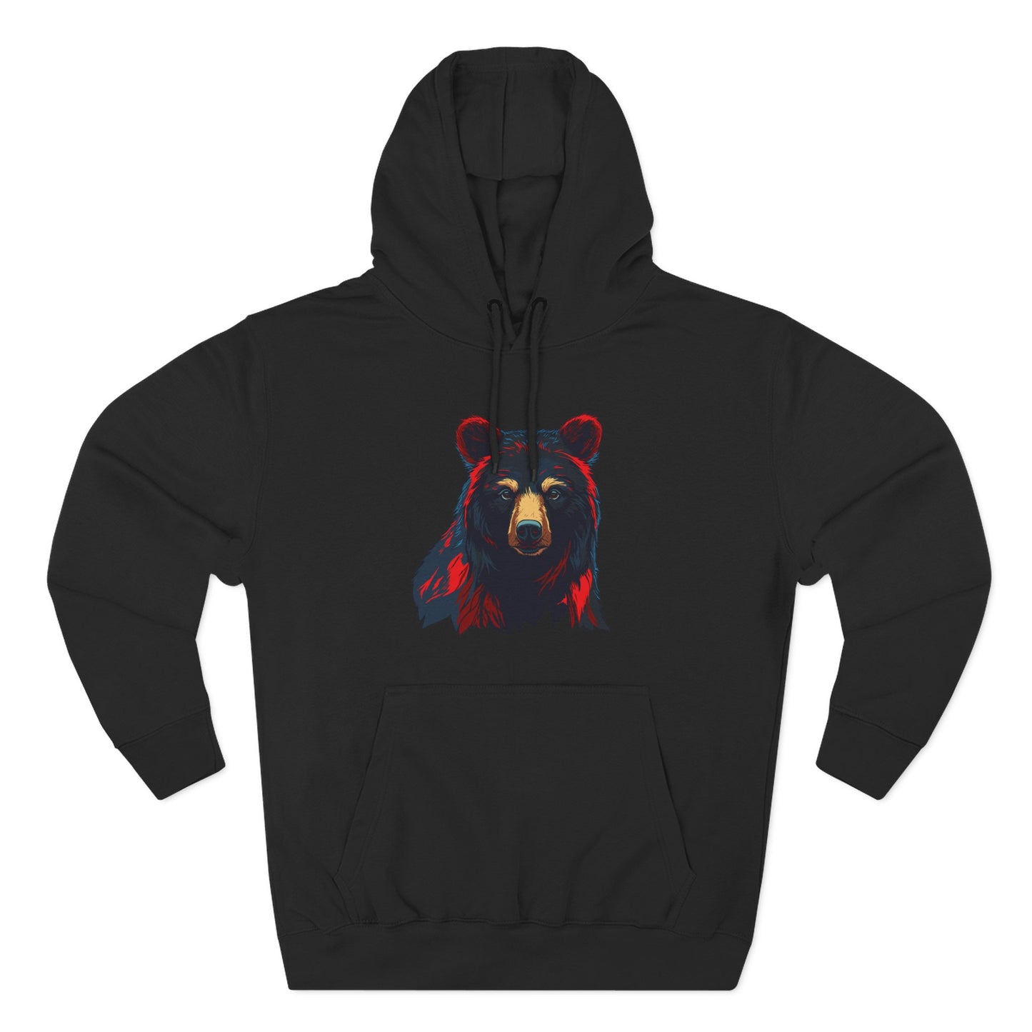 Black Bear Icon - Fleece Hoodie