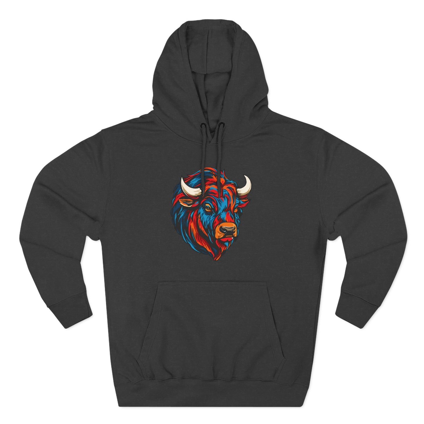 Bison Icon - Fleece Hoodie