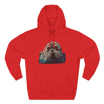 Harbor Seal Icon - Fleece Hoodie