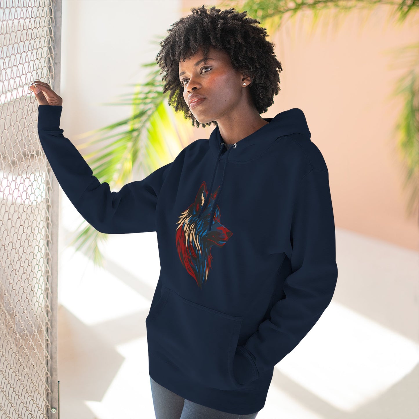 Wolf Icon - Fleece Hoodie