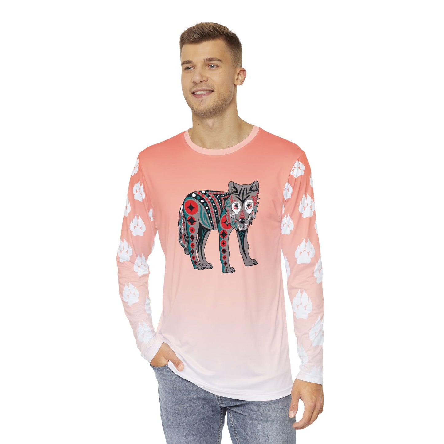 Gray Wolf Pup Long-Sleeve