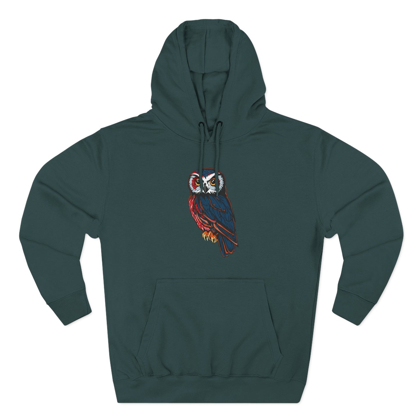 Saw-Whet Owl Icon - Fleece Hoodie