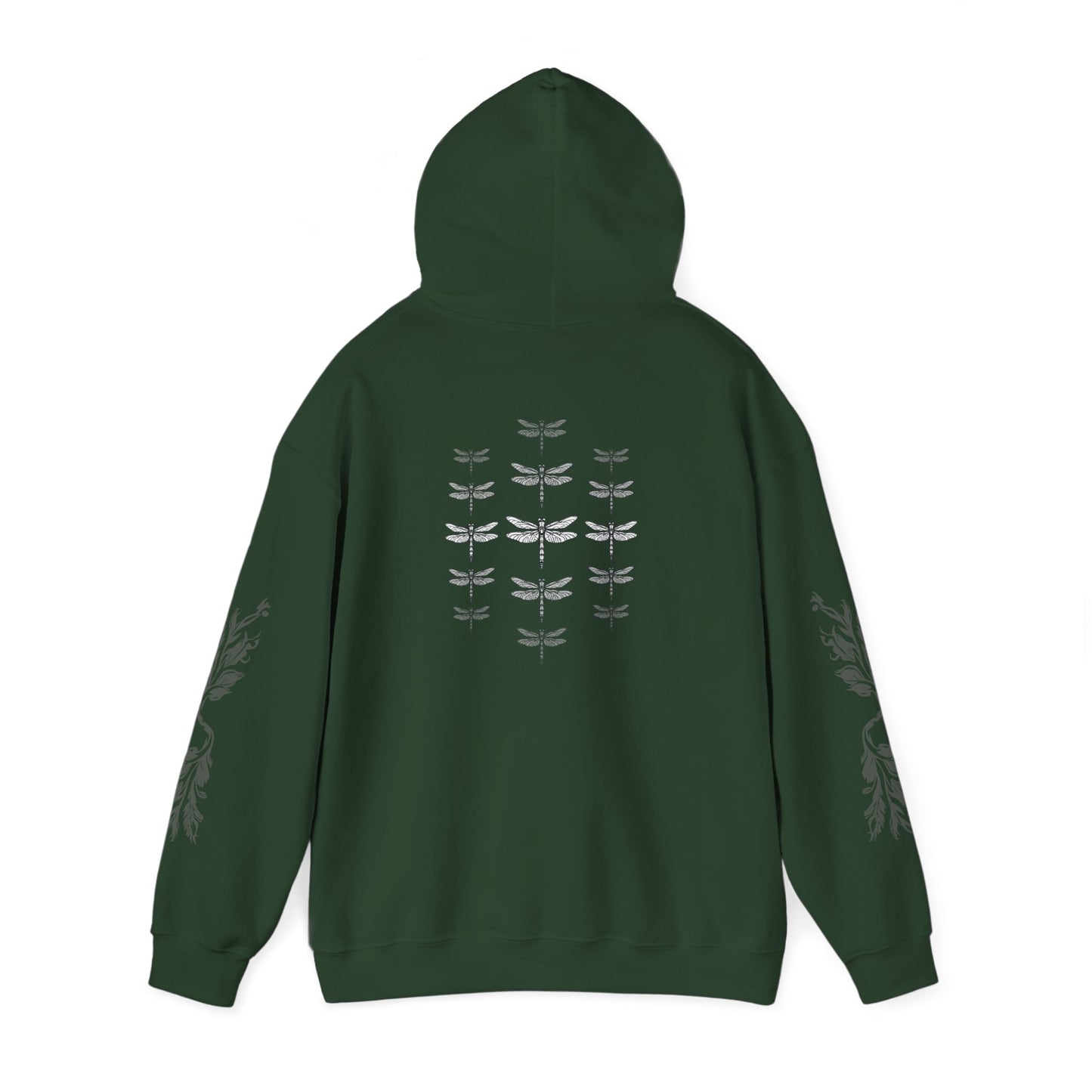 Hand-drawn 'Dauntless' word art hoodie inspired by Alaska Native design traditions — shown in an alternate colorway