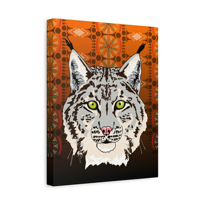 Lynx Portrait (gray) Canvas