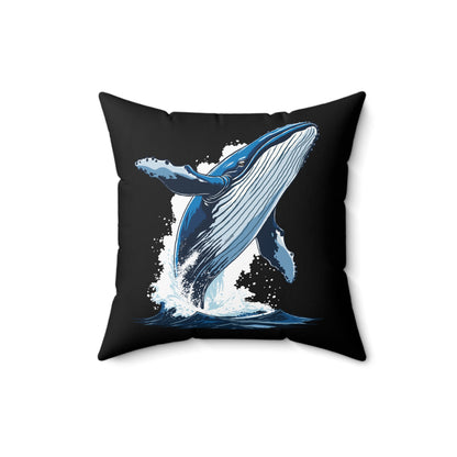 Orca and Humpback Whale - Square Pillow