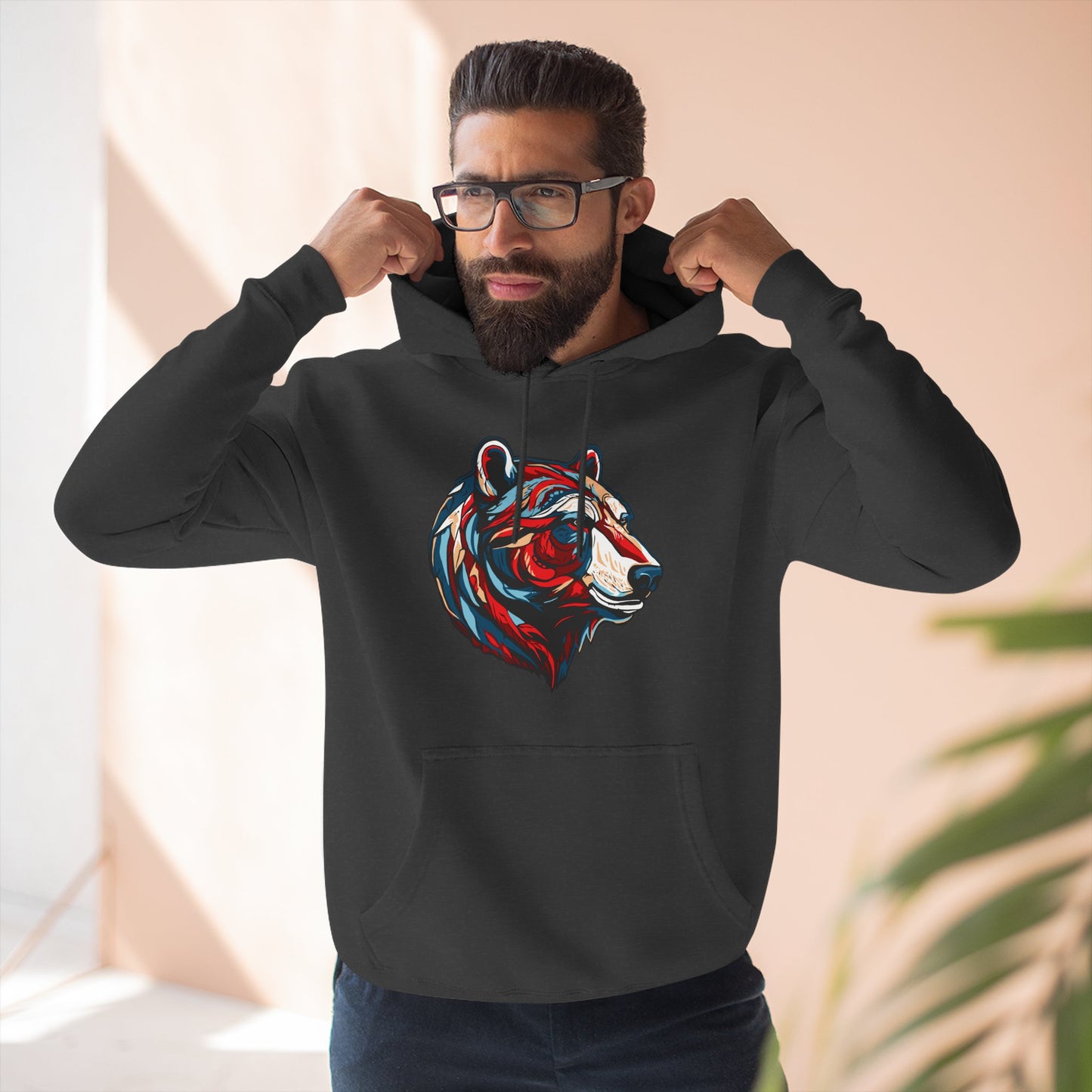 Polar Bear Icon - Fleece Hoodie