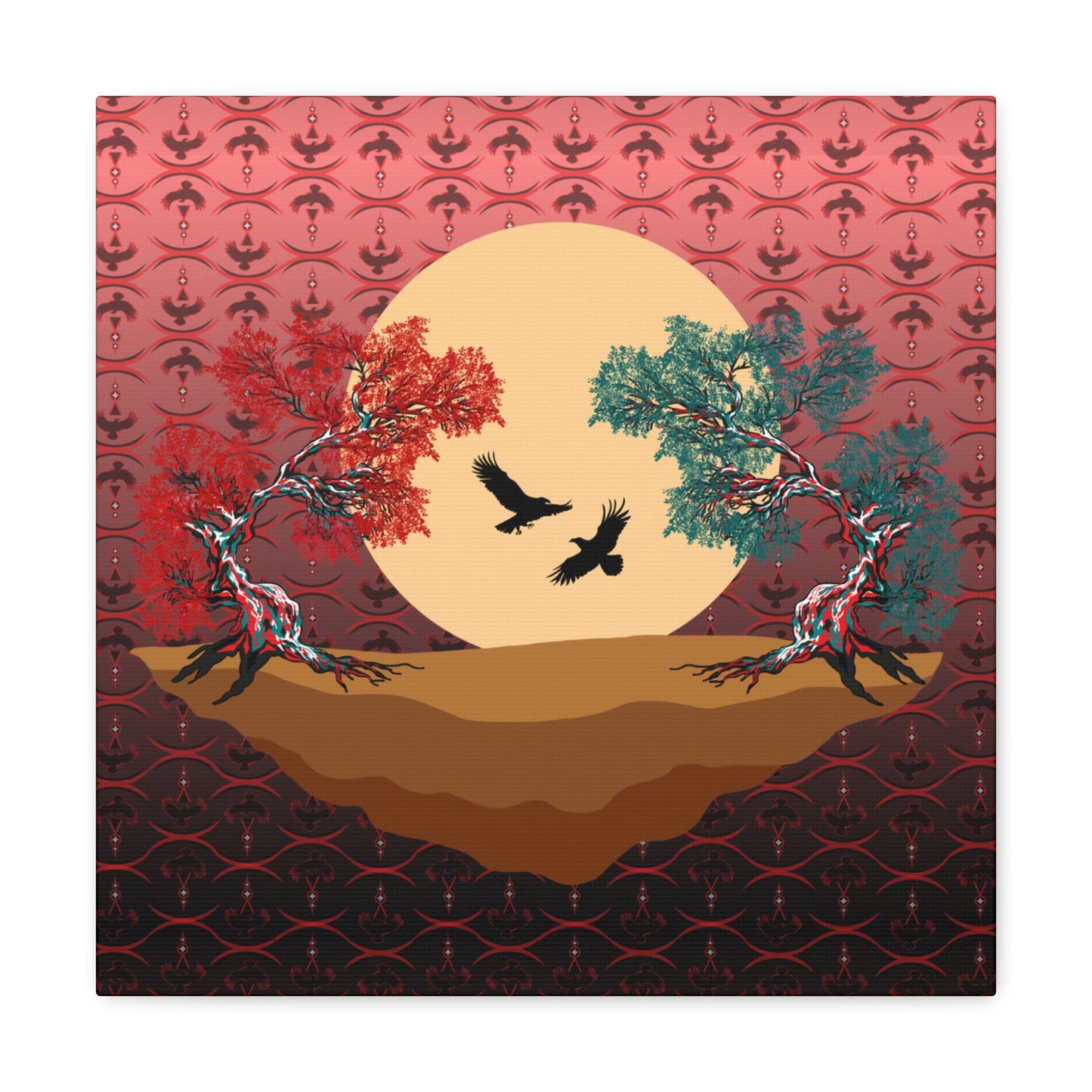 Raven Treescape Canvas