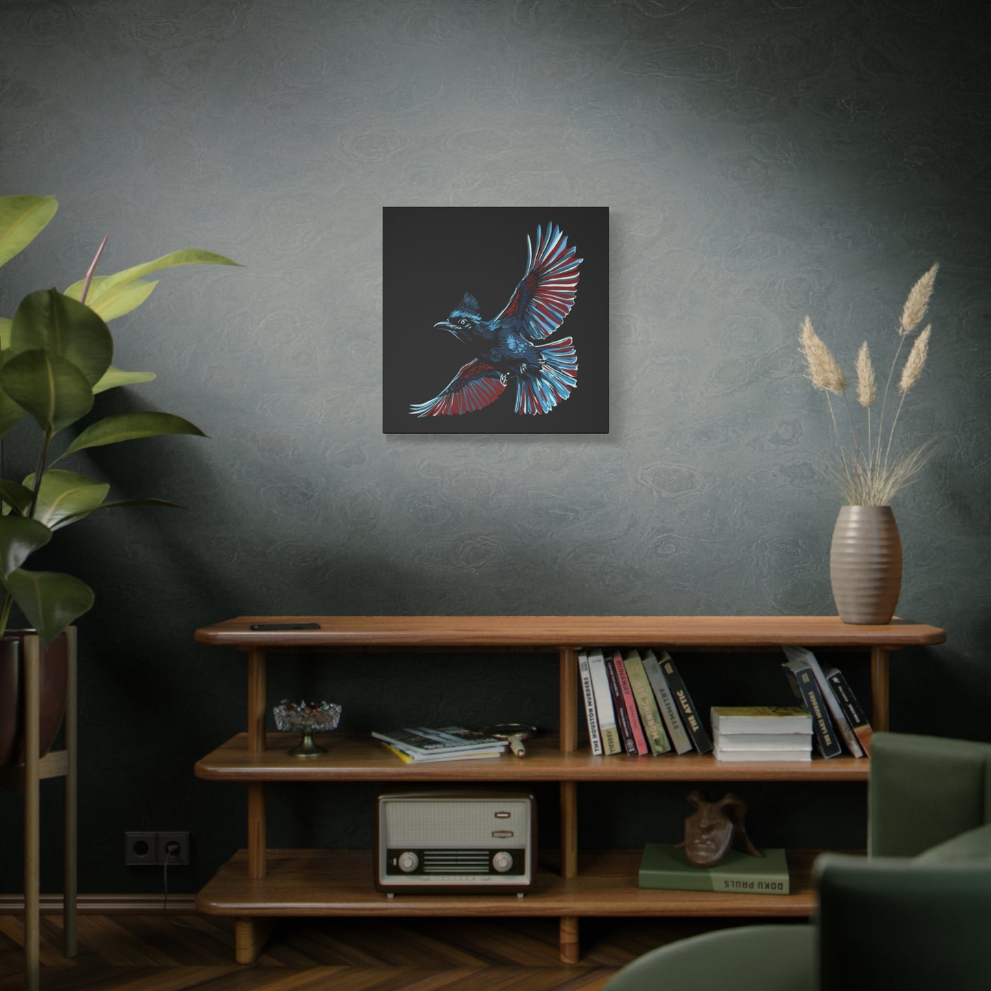 Steller's Jay Icon Canvas