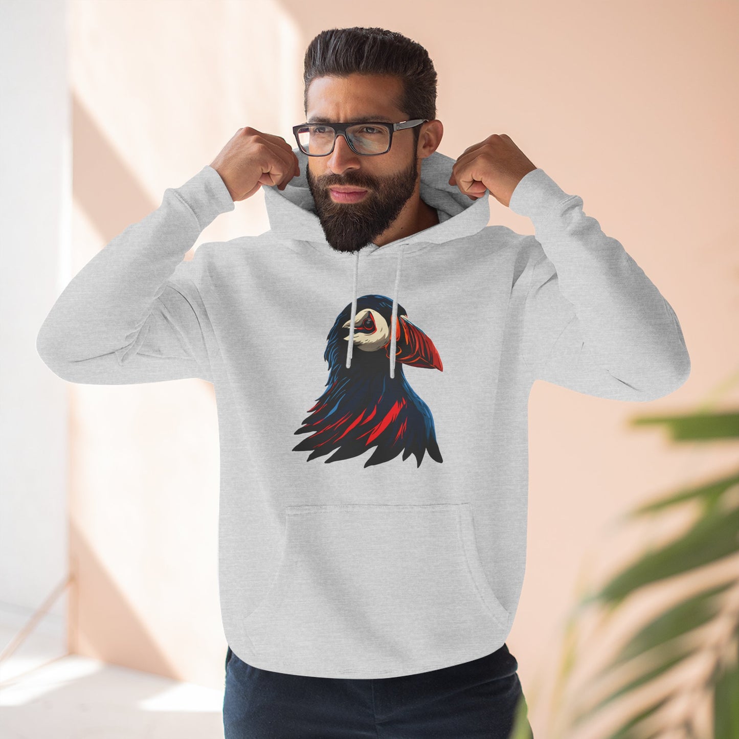 Puffin Icon - Fleece Hoodie