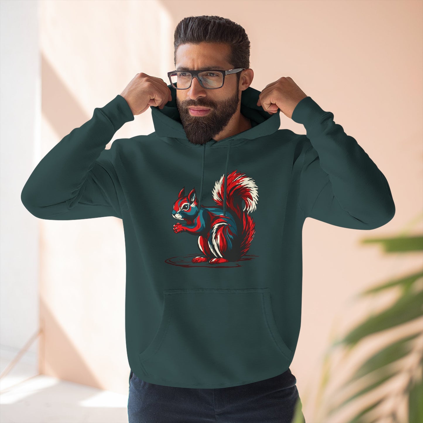Squirrel Icon - Fleece Hoodie