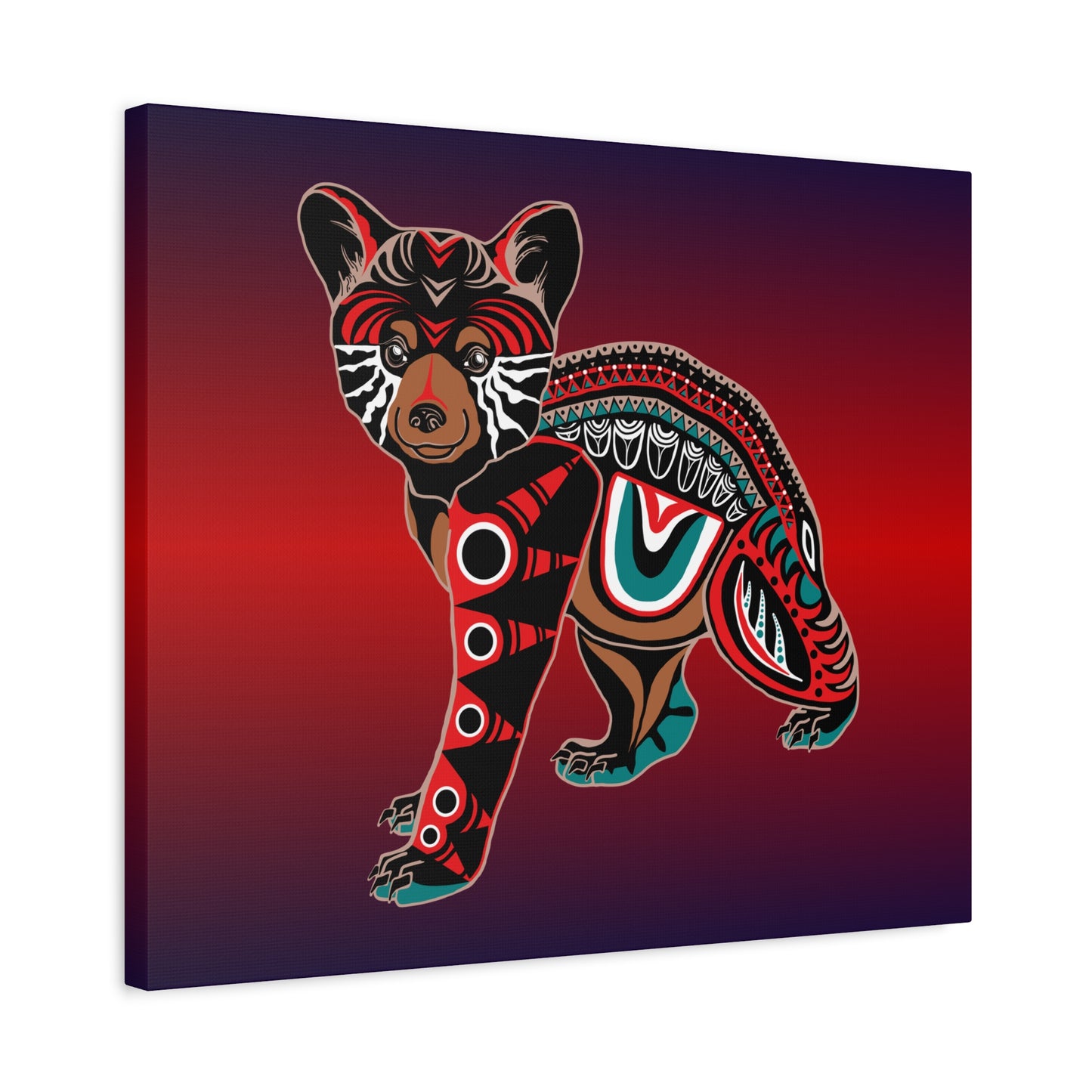 Black Bear Cub Canvas