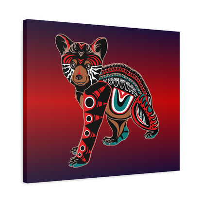 Black Bear Cub Canvas