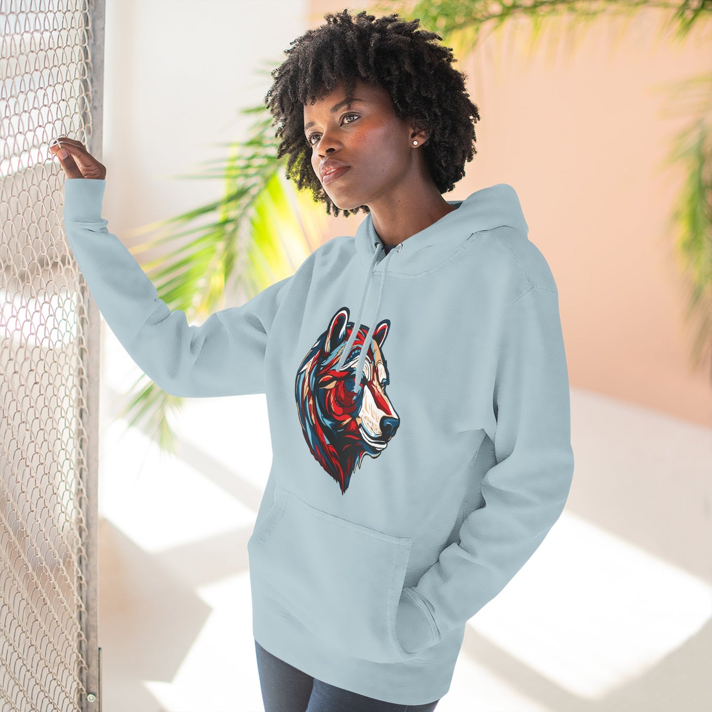Polar Bear Icon - Fleece Hoodie