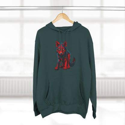Wolf Pup Icon - Fleece Hoodie