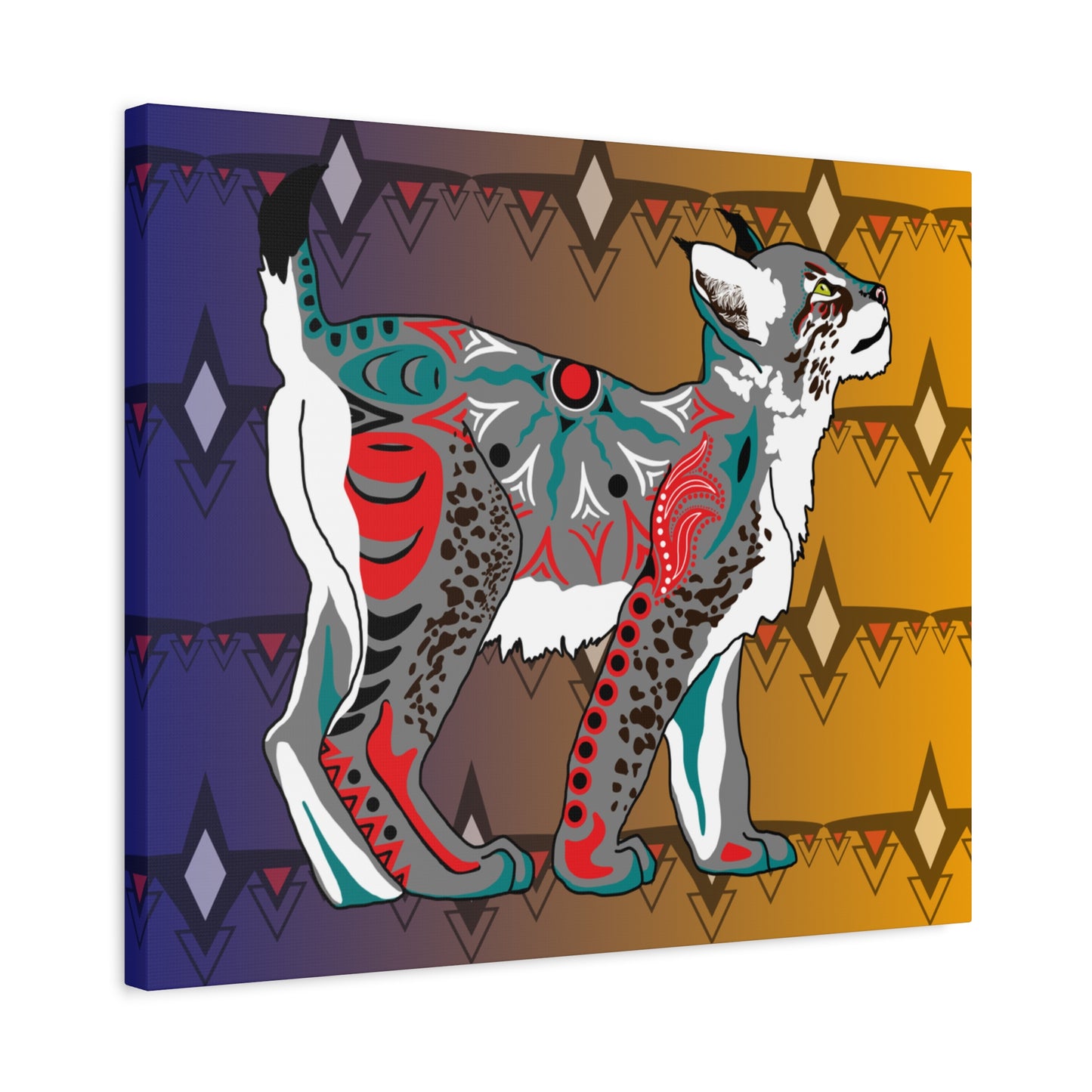 Gray Lynx Kitten Canvas