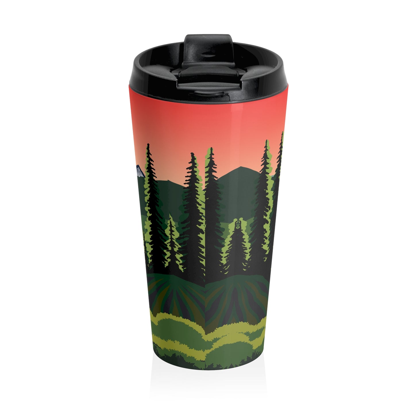 Heritage Spruce Tree Stainless Steel Travel Mug
