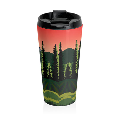 Heritage Spruce Tree Stainless Steel Travel Mug