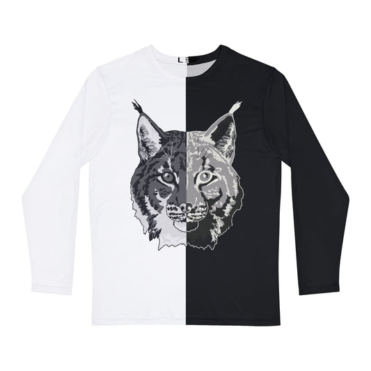 Black and White Lynx Long-Sleeve