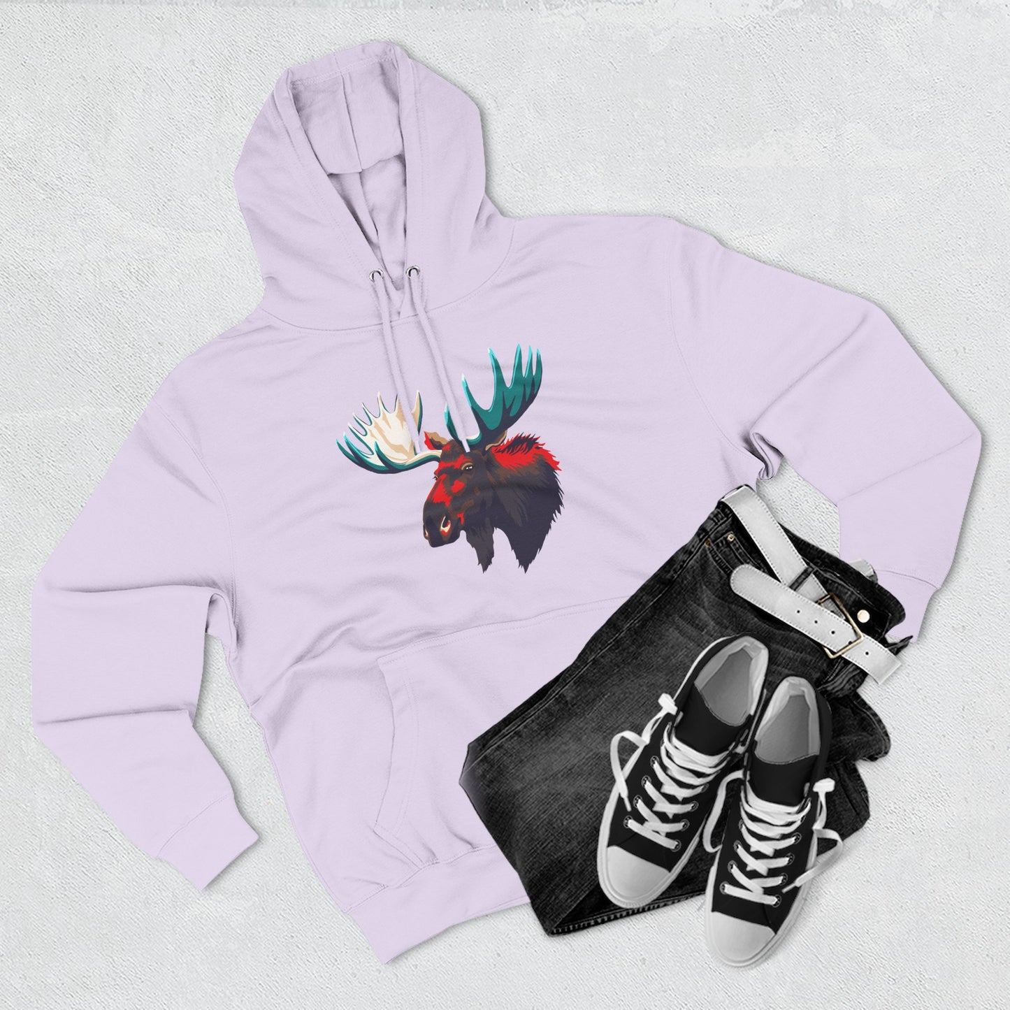 Moose Icon - Fleece Hoodie