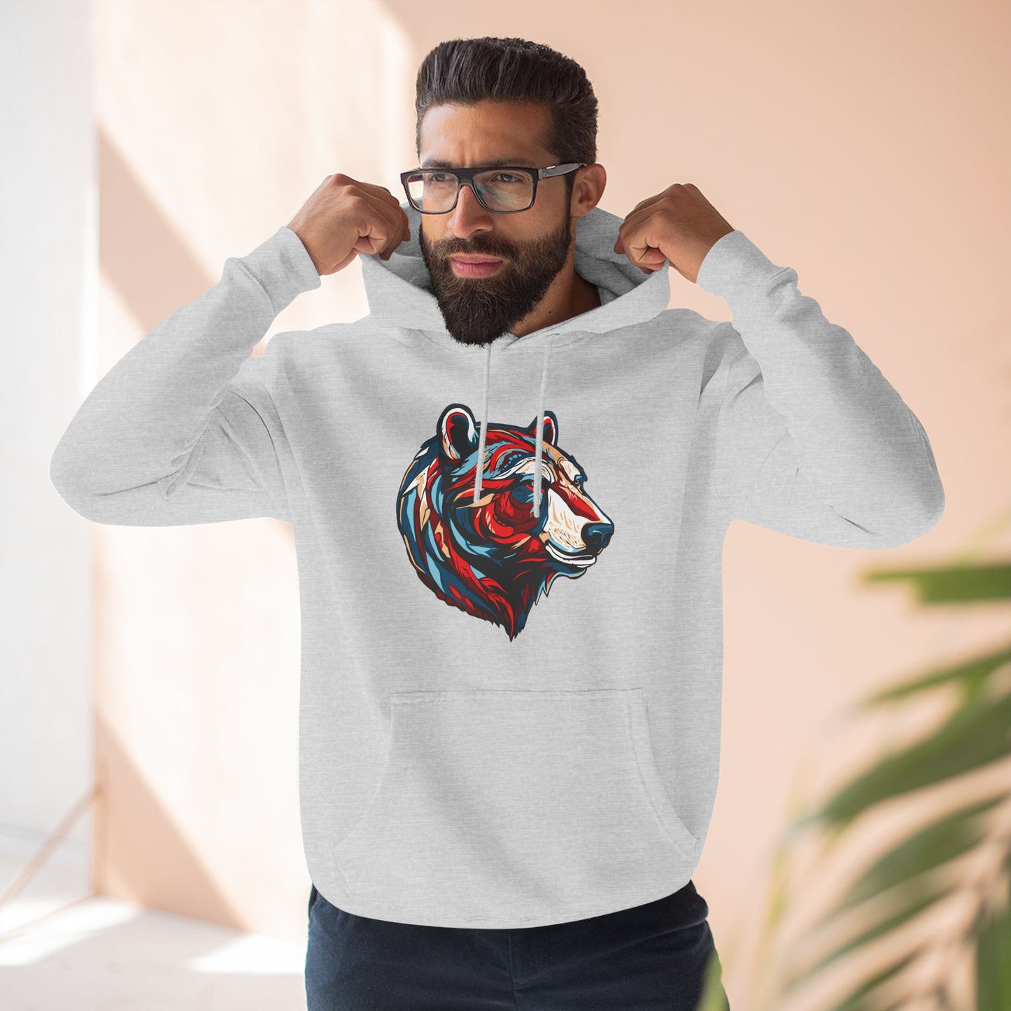 Polar Bear Icon - Fleece Hoodie