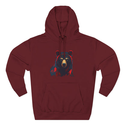 Black Bear Icon - Fleece Hoodie