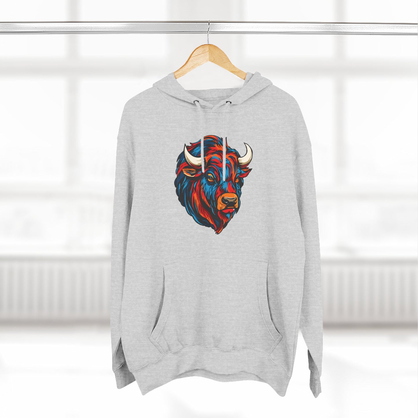 Bison Icon - Fleece Hoodie