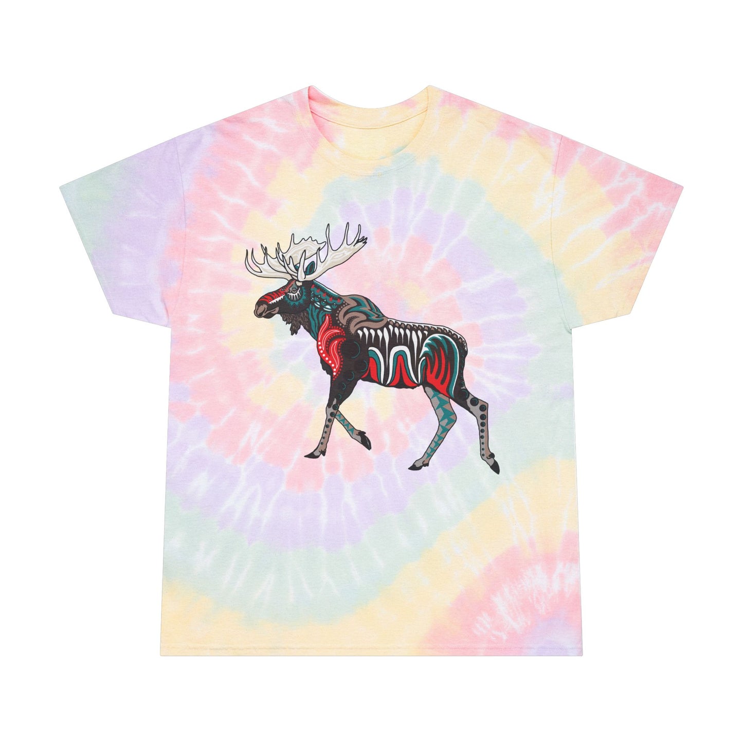 Spiral Tie-Dye Tee - Moose!