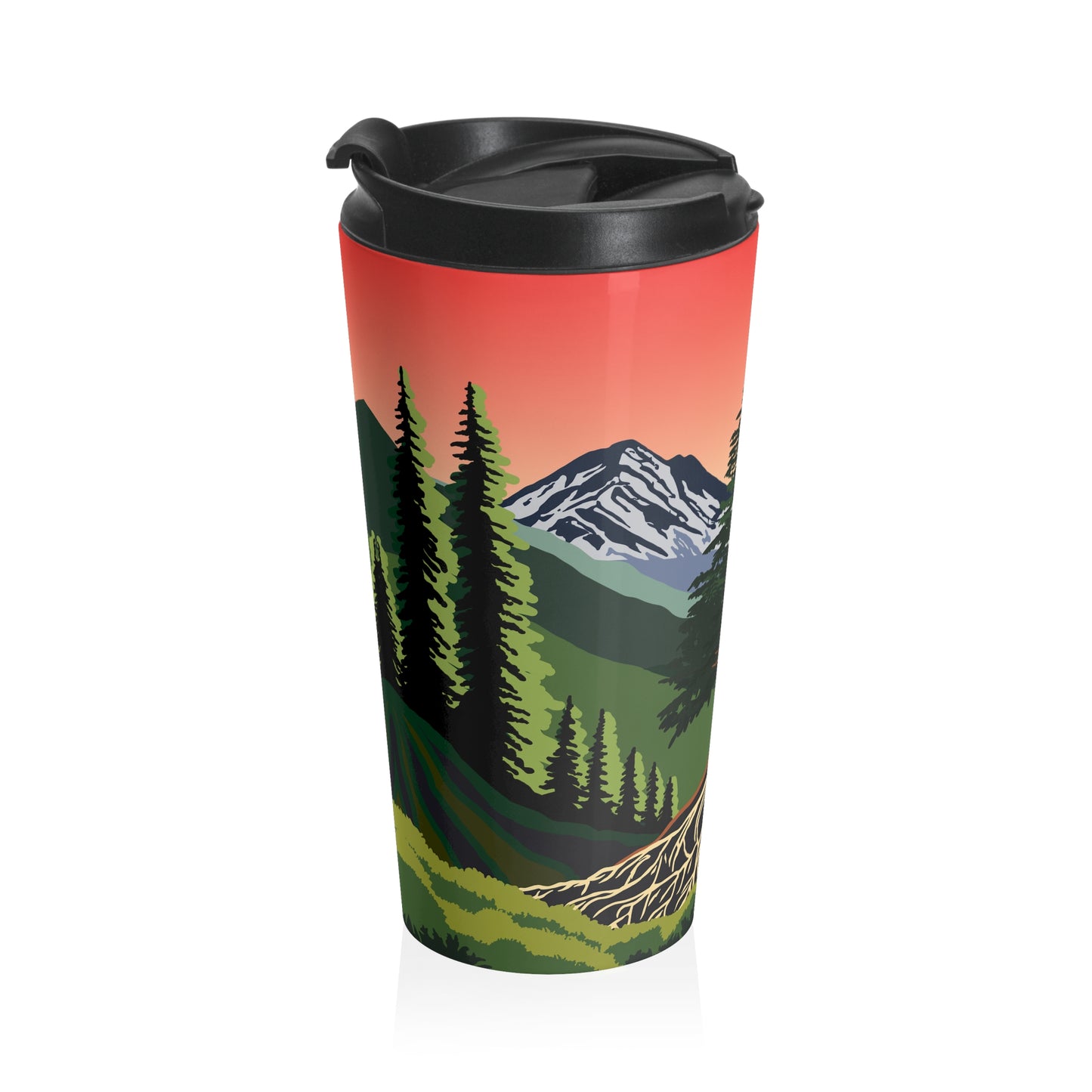 Heritage Spruce Tree Stainless Steel Travel Mug