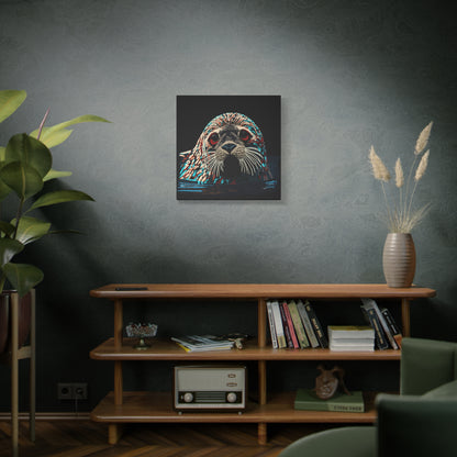 Harbor Seal Icon Canvas