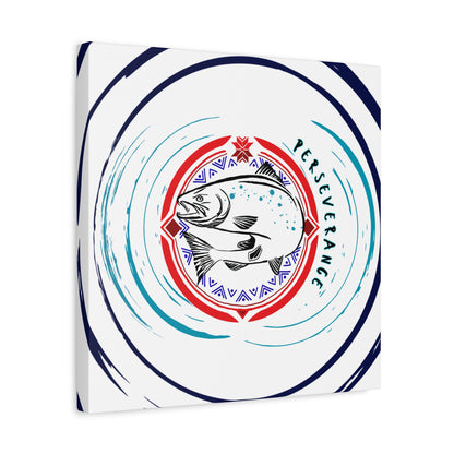 Perseverance Salmon Canvas