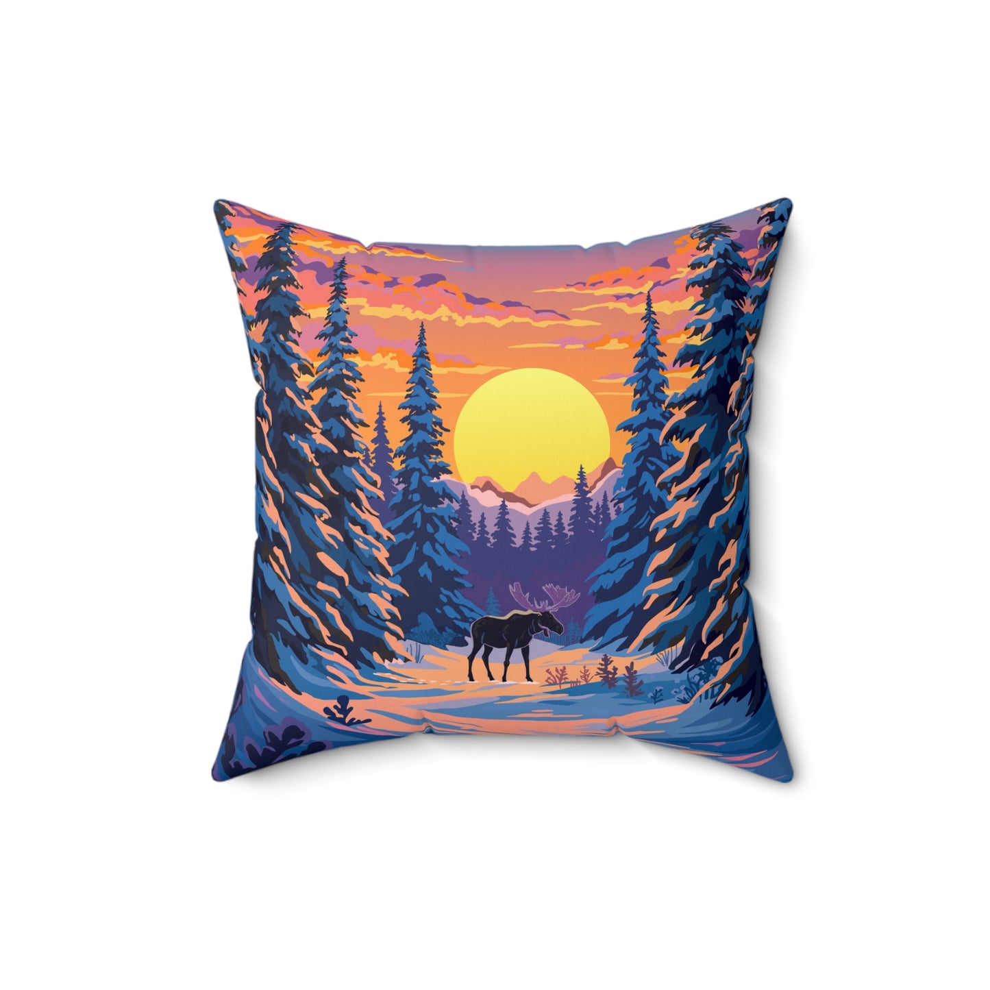 Spruce Moose - Square Pillow