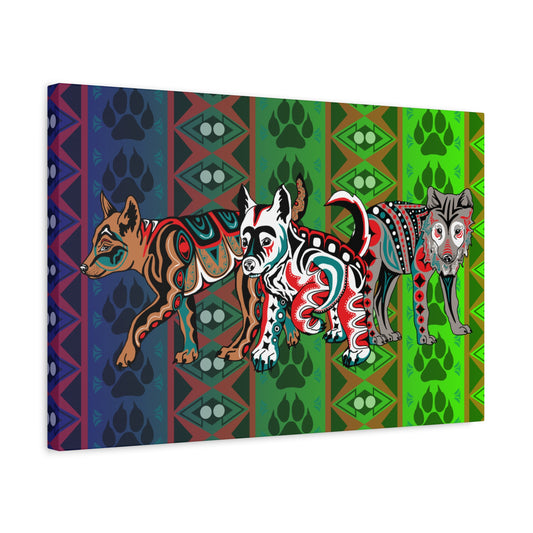 Wolf Pups Canvas