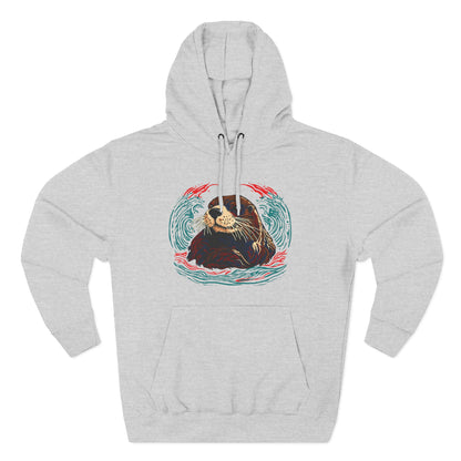 Sea Otter Icon - Fleece Hoodie