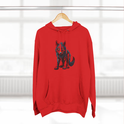 Wolf Pup Icon - Fleece Hoodie