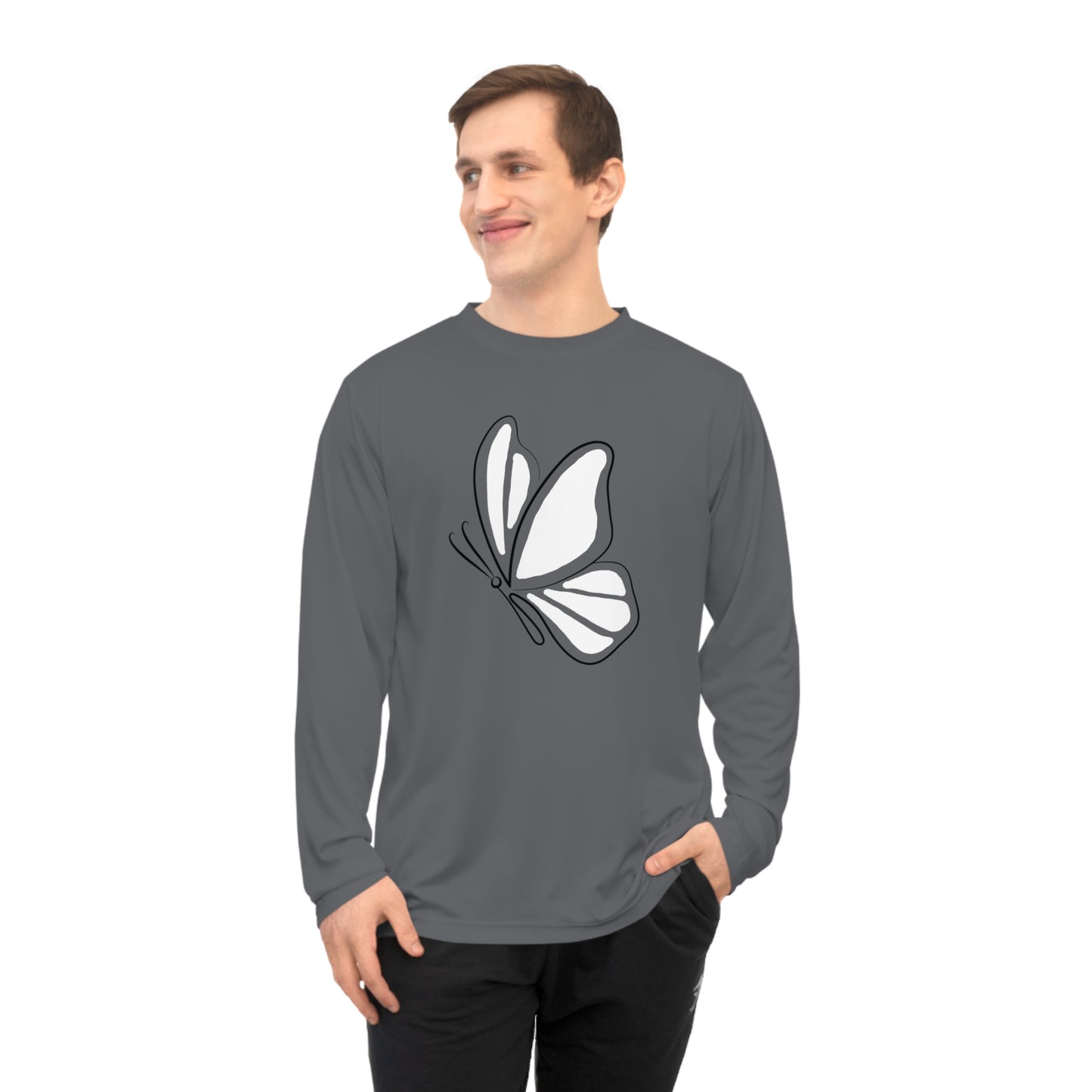 Butterfly Silhouette Long-Sleeve (Performance)