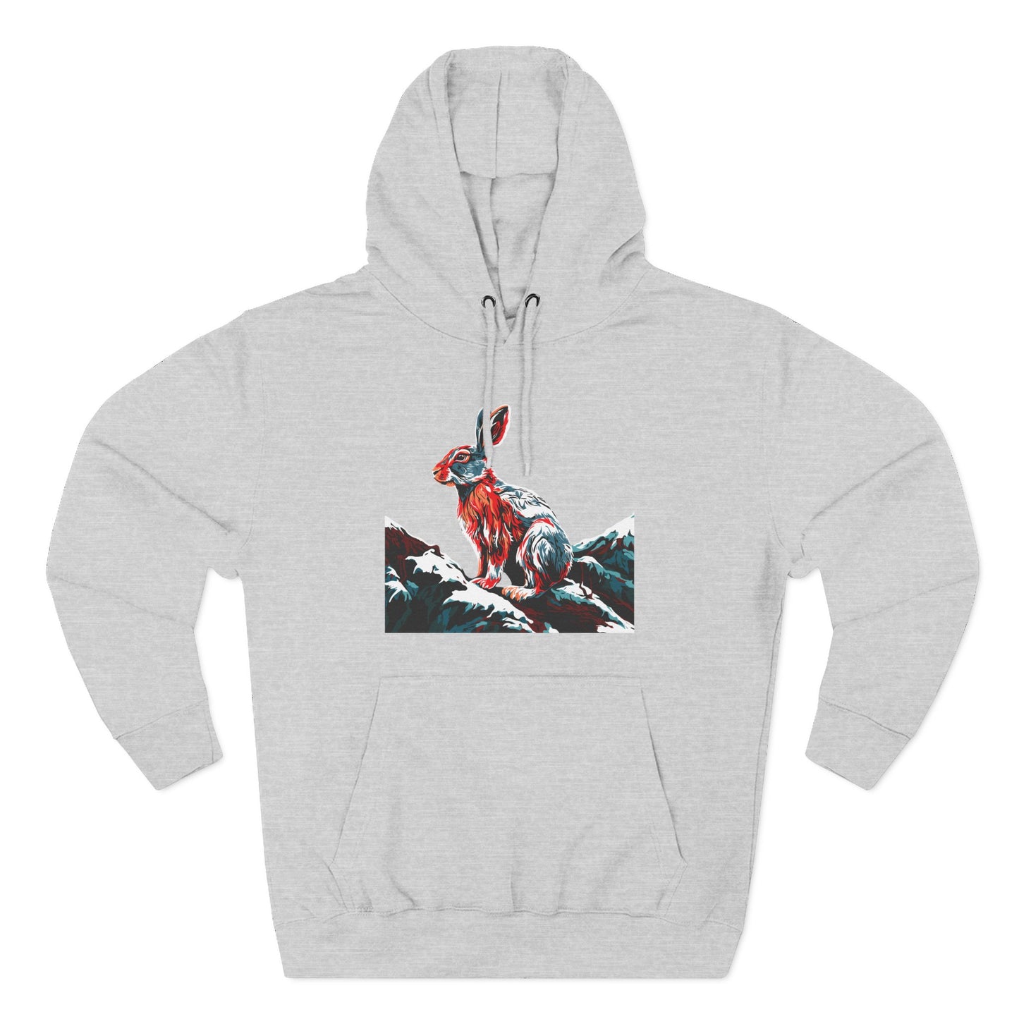 Snowshoe Hare Icon - Fleece Hoodie