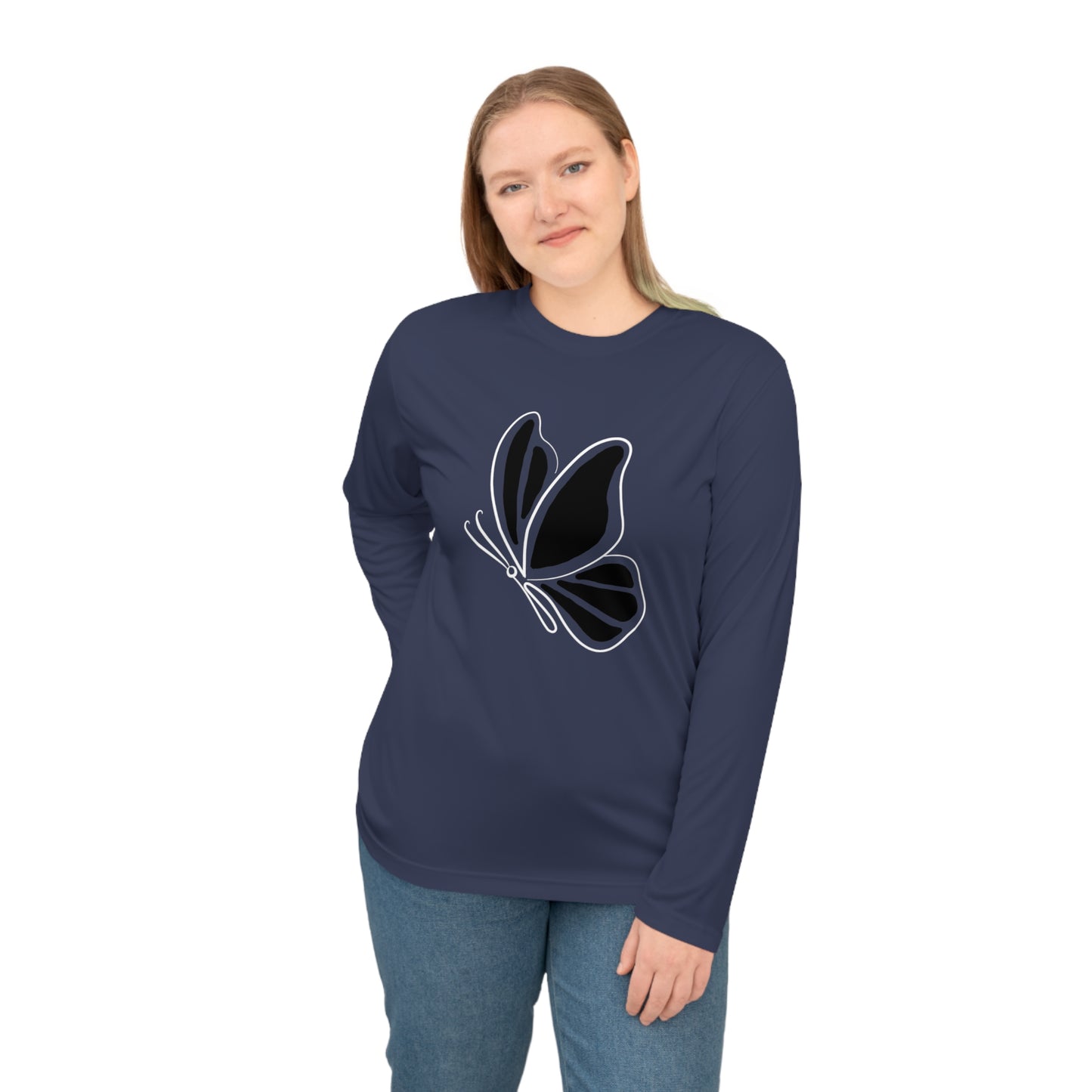 Butterfly Silhouette Long-Sleeve (Performance)