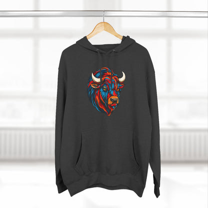 Bison Icon - Fleece Hoodie