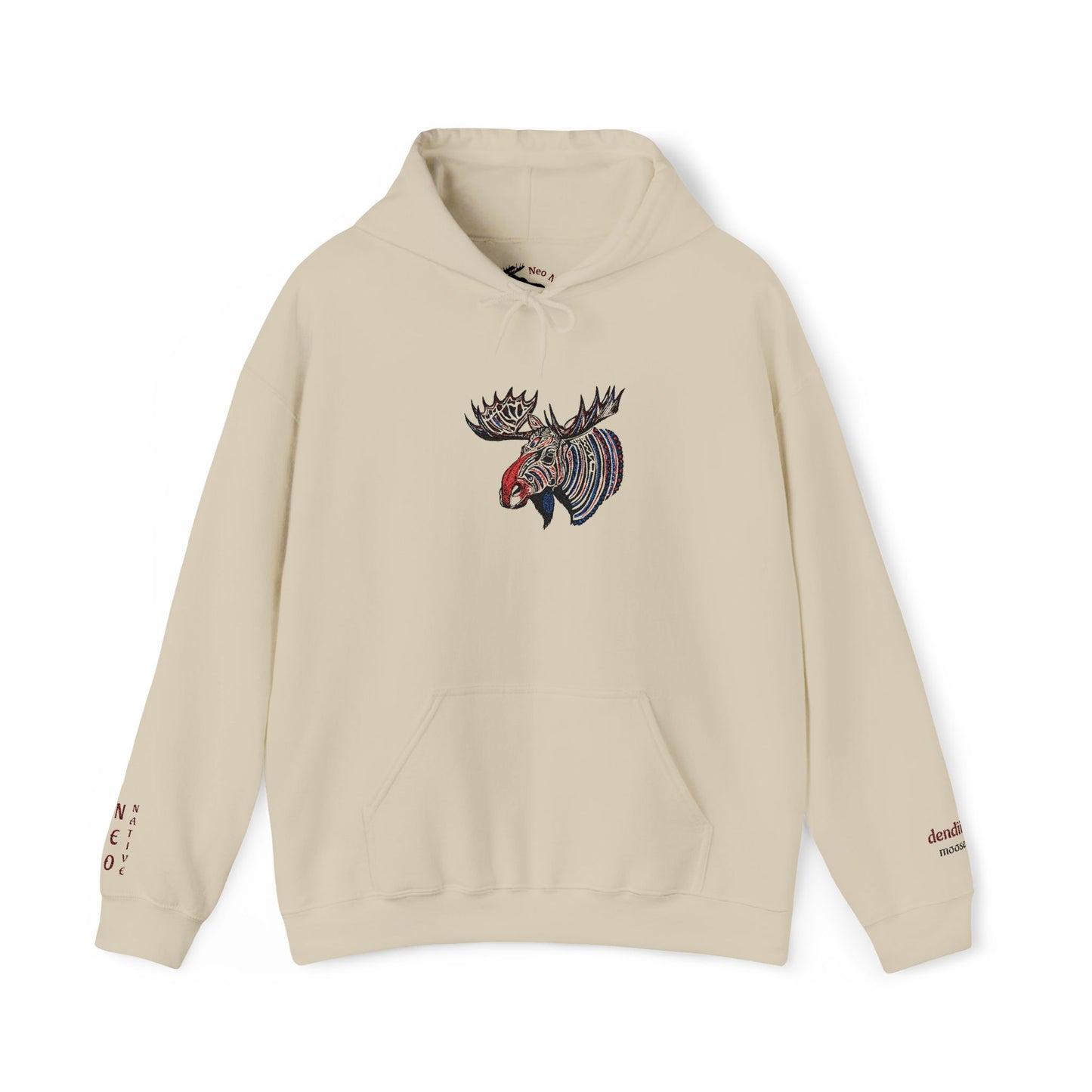 Tribal Moose Hoodie
