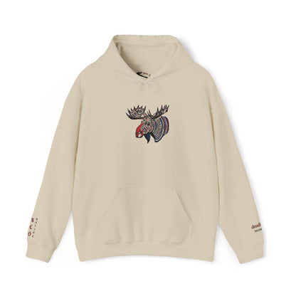 Tribal Moose Hoodie